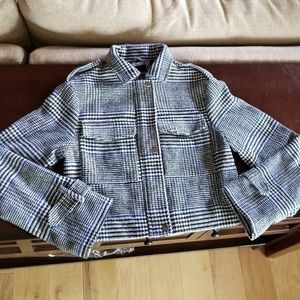 Peacoat Jacket Moto Me Jane Plaid